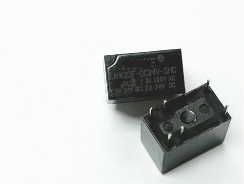 Relé de señal 2A 120VAC modelo HK23F de 24V para conmutación silenciosa en PCB