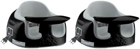 Bumbo 2 Pack 3-in-1 Multi-Seat with Tray, 6 to 36 Mos., Black/Monsoon