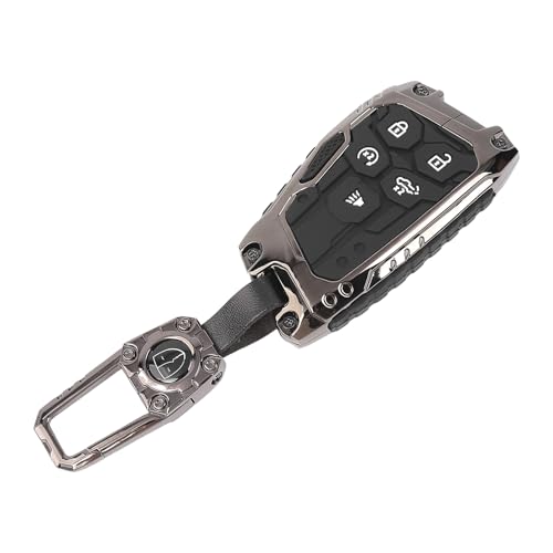 Coque de clé élégante en alliage de zinc avec porte-clés, cadeau idéal pour conducteur