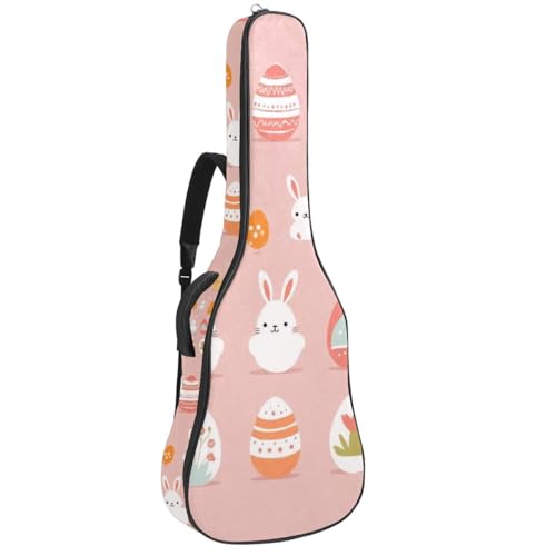 Grand étui guitare acoustique étanche 40 pouces housse de protection rose à poches