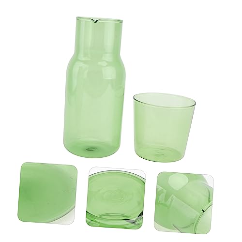 Set Unomor Green Cup con vaso y botella de vidrio miniatura 7