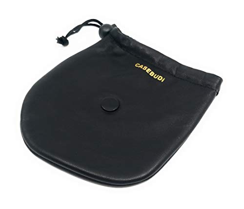 Casebudi Luxurious Super Soft Leather Watch Travel Case | Black #TOP5