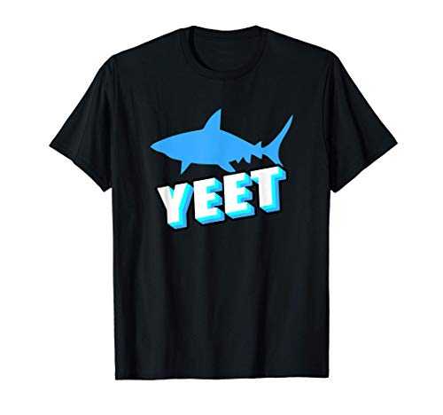 Yeet Shark Gift Shark Novelty Items Shark Presents Maglietta