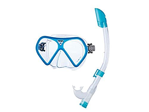 SEAC Fusion MD Set bis Maschera e Pinne, Blu