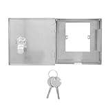CIYODO Boîte Électrique Extérieure Acier Inoxydable avec Serrure et Clés Coffret de Protec...