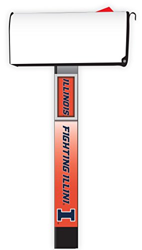 Illinois Fighting Illini 2-Pack Mailbox Post Cover Officially Licensed Collegiate Product