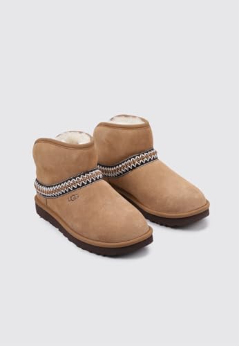 UGG Classic Mini Crescent, Botte tendance, CHESTNUT, 37 EU