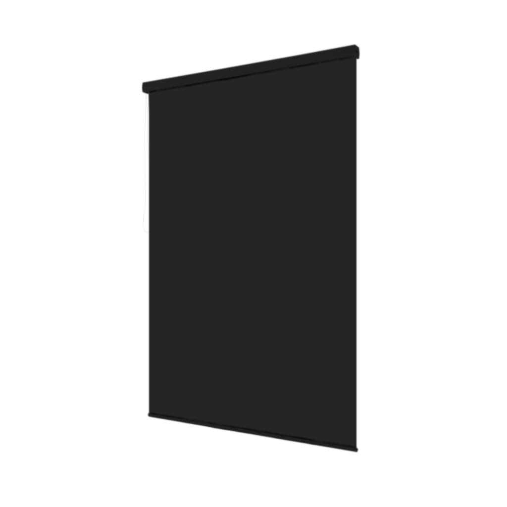 HALB Kassetten DUSCHROLLO Modell Uni SCHWARZ 7 Breiten ZUR Wahl (160x240 cm)