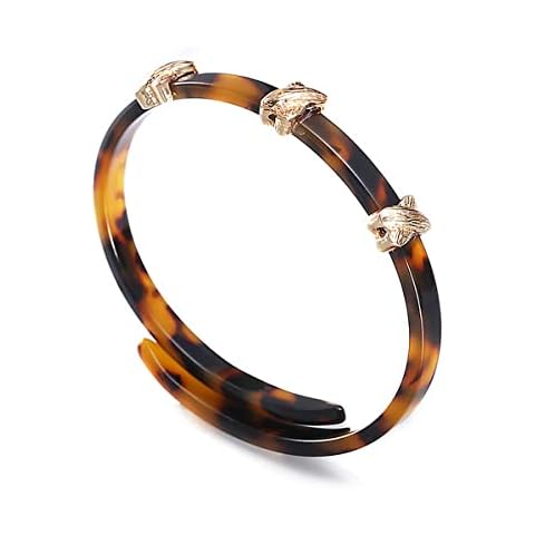 1PCS Shell Bracelet Tortoise Look Acrylic Material suitable for Women Gifts Cover