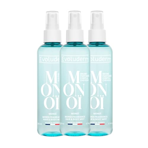 Brume parfumée Monoï Evoluderm spray corps naturel végan de fabrication française