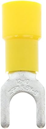 Nichifu TMEV 5.5Y-5 Vinyl Insulated Unbrazed Seam Spade Terminal (100 Pack)