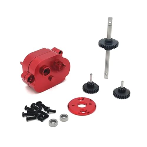 RC修理部品 For MN For MN168 For MN82 LC79 RCカーパーツ メタルアップグレード交換用 370モーター 中波ボックス リモートコントロールアクセサリー(Red)