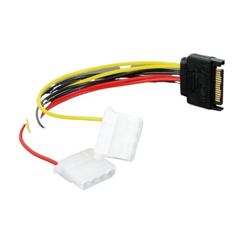 Cable extensor de alimentación SATA macho a IDE 4Pin hembra