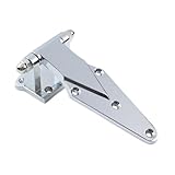 siduytin Türscharnier für Kühlschrank und Gefrierschrank, für Röster, Gefrierschrank, gewerblicher Industriekasten, Ofen, für Dicke 3 cm, Silber, Für Dicke 2.5 cm
