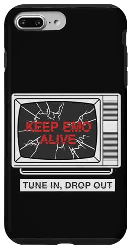 Keep Emo Alive ���g��TV�O���t�B�b�N Alt Nostalgia �X�}�z�P�[�X iPhone 7 Plus/8 Plus �p