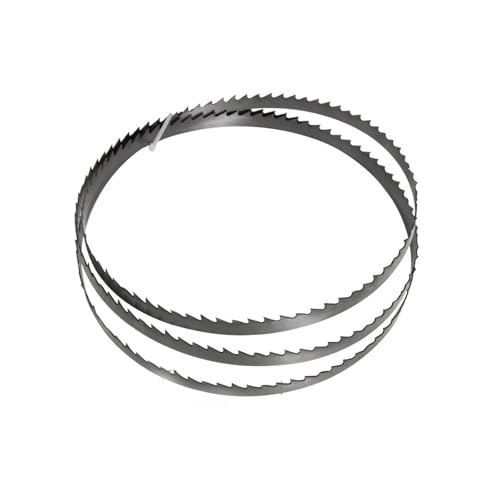 Lot de 2 lames de scie à ruban 56 1425 mm 1425 x 10 x 0,5 mm TPI 6 en acier à ressort au carbone for scie à ruban for couper le bois, le métal et le plastique