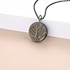 COAI Men's Women's Golden Obsidian Stone Tree of Life Necklace Stainless Steel Necklace 60cm #2