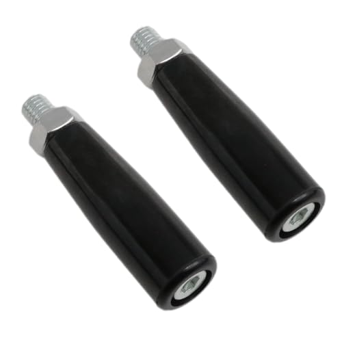Image of Revolving Handle Lathe Hand Trailer Jack M10 Thread Crank Hand Wheel with Nut 2pcs