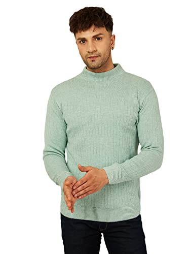 Image of Kvetoo Men High Neck Full Sleeve Winter Woolen Sweater