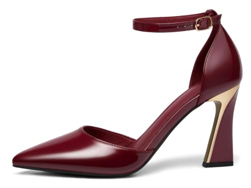 Image of Juliet Holy Womens Pumps Point Closed Toe Heels Buckle Ankle Strap D'Orsay Heeled Sandals