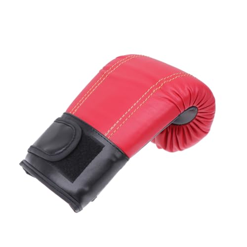 Guantes de boxeo de adulto rojos hechos de PU para sparring y entrenamiento