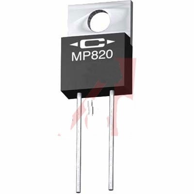 Caddock MP820-25.0-1% Resistor Thick Film Res 25 Ohms Pwr-Rtg20 W Tol 1% Radial TO-220 Heat Sink