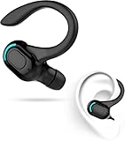 VoltCozy Auricular Bluetooth Mono V5.2 Auriculares Manos Libres con Micrófono Diseño 360° sobre la Oreja Pinganillo Bluetooth Móvil Compatible con Phone, Android y PC