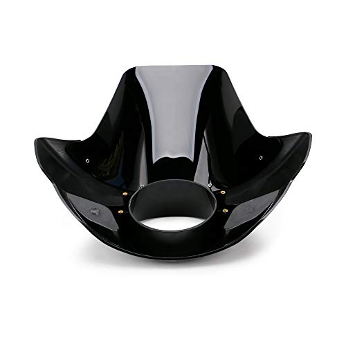 Speedpark Smoke & Black Tall Fairing Windshield Headlight With 35Mm-49Mm Forks Club Style For Harley-Davidson Super Glide T-Sport Fxdxt, Fxr #TOP4