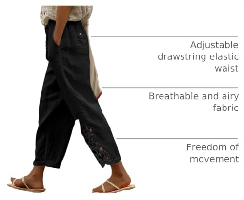 Image of Women Fashion 2026 Casual Elastic Waist Pants with Pockets