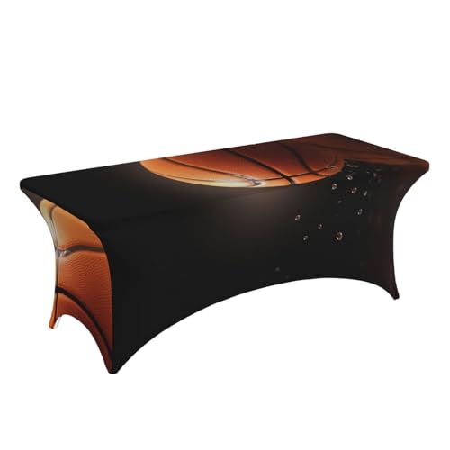 Nappe de basket-ball rectangulaire en élasthanne extensible pour table de fête