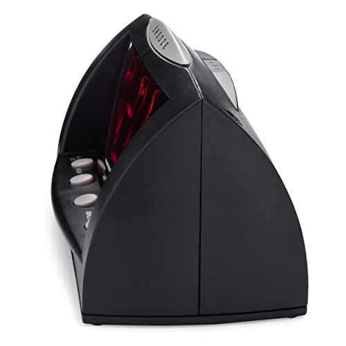 Image of Westclox Digital Alarm Clock for Bedroom or Office, Large 1.8 inch Red LED Display with Oversized Snooze Bar, Corded with Battery Backup, (Black, 8-Inch)