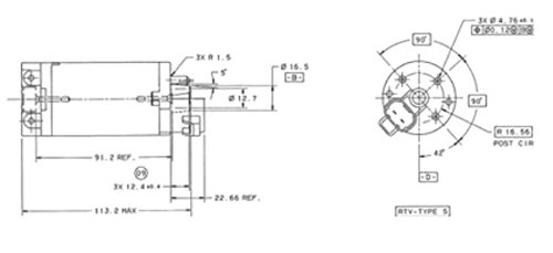 Horizontal Dc Motor With Broaching Square Shaft #TOP3