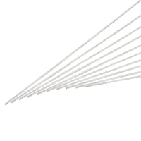 QUARKZMAN 1mm x 200mm Edelstahl Rundstab, Metall Massivwelle Stangen Drehbankstange für DIY Bastelprojekte Modellauto Hubschrauber Flugzeug 10 Stück