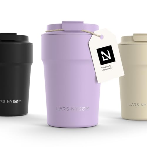 Image of LARS NYSOM Thermo Coffee Mug 13oz - Leak Proof Coffee Travel Mugs - Thermo