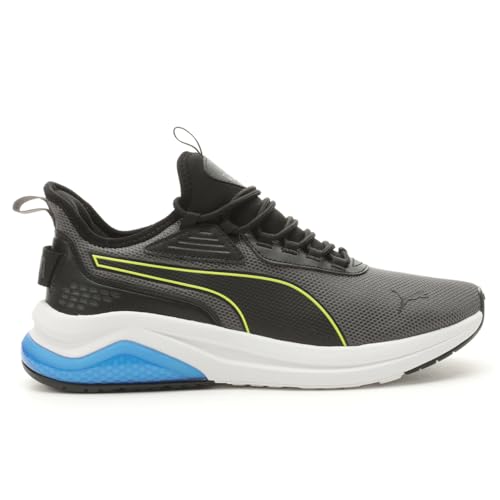 PUMA Men's Amplifier Shoes Sneaker, Cool Dark Gray-Electric Lime-Black-Team Royal AH25, 8
