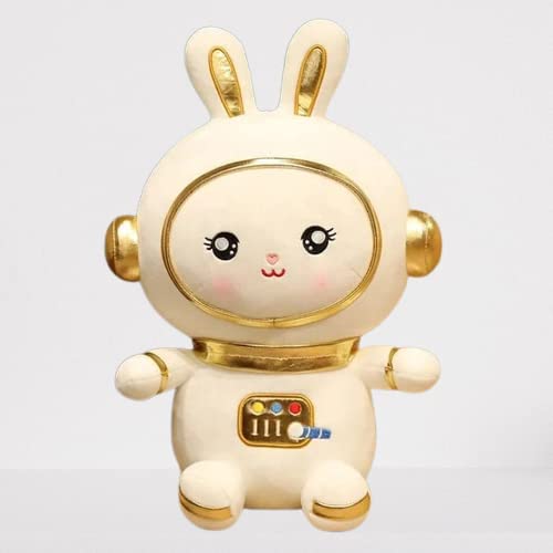 CurioToys Cute Cuddle Hug-able Super Soft Toys for Kids White Super Soft Toys (Space Astronaut 25 cm)