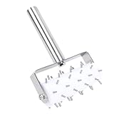 Fockety Docker para Masa de Pizza, Rodillo Profesional para Masa de Pizza de Acero Inoxidable con Púas, Herramienta de Acoplamiento para Perforadora de Pasadores para Galletas, Pan