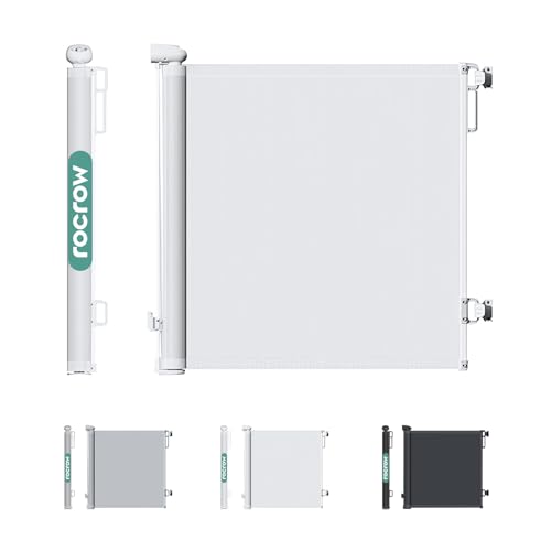 Lista de Partes de arriba para Bebé comprados en linea. 41 RocRow Puerta De Seguridad para Niños,180 * 86cm Sin Agujeros/Perforados Dos Tipos De Instalación, Puerta para Perro Mascota. Adecuada a Escaleras Cocina Puerta Pasillo Puerta de...