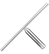 DEEFIINE 12 Inch Stainless Steel Lathe Tool Rest With 1 Inch Post, Wood Lathe Turning Tool Rest f...