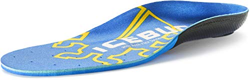 Icebug Unisex's Fat High Cushion Support Insole Flex Technology, Blue Medium Arch, M 9/W 10.5-11