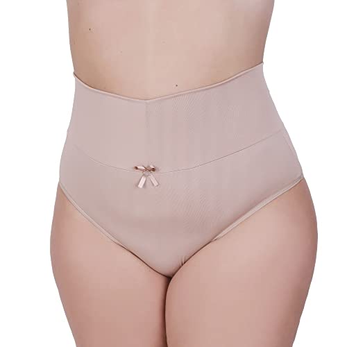 Kit 3 Calcinha Plus Size Cintura Alta Tanga Grande Cós Alto 50 52 54 56 Thamires Plus (BR, Numérico,