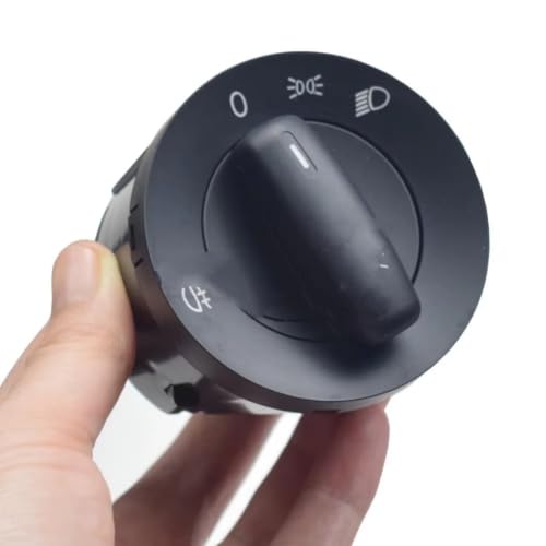 Interruptor faro compatible con VW para Golf 2007-2009 y Passat mando de luces 3
