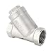 Y Type Strainer 1 Inch DN25 Female Thread 304 Stainless Steel Y Shaped Strainer for Water Oil Gas Durable High Pressure Industrial Grade Filter