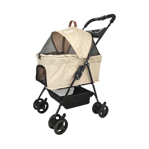 Tuut, Linha Pet, Carrinho de Passeio, Até 15kg, Creme