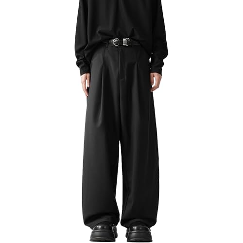 Pantaloni Larghi da Uomo, vestibilità Regolare, Pantaloni Casual Larghi per
