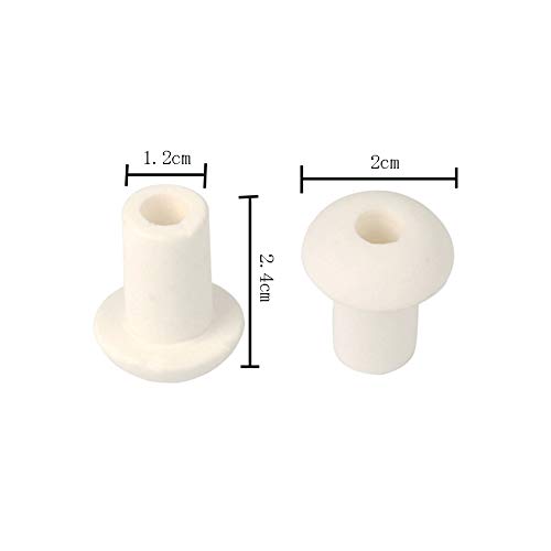 Lasenersm 20 Pieces Lamp Wick Ceramic Holders Oil Lantern Wick Holder Alcohol Lamps Wick Holder Ceramic Holders Porcelain Wick For Torch Wine Bottle Oil Candle Lamp thumb #1