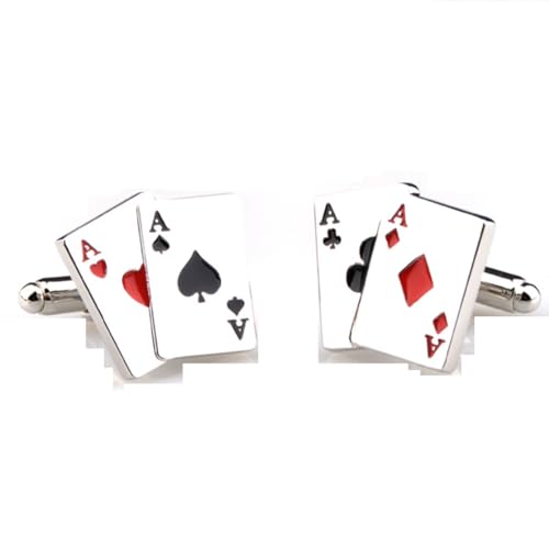 Mancuernillas MRCUFF Aces 4 Four Poker Casino miniatura 1