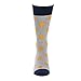 STROLLEGANT Classic Men Crew Polka Dot Casual Cotton Socks 1 Pairs (Yellow), Sock Size 10-13