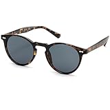 hnbliv Small Retro Round Sunglasses for Women Men UV400 Protection Vintage Designer Trendy Tortoise Frame