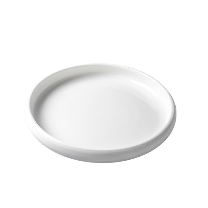 Platos platear Redondo Creativo de cerámica, platear Occidental for Carne, platear Sencillo for la Cena del hogar, Bandeja for té de la Tarde, Postre y Fruta Platos de Postre(9.5 Inches)